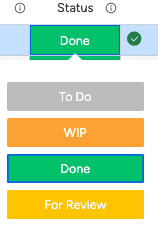 A shared status vocabulary that makes progress legible across workstreams.